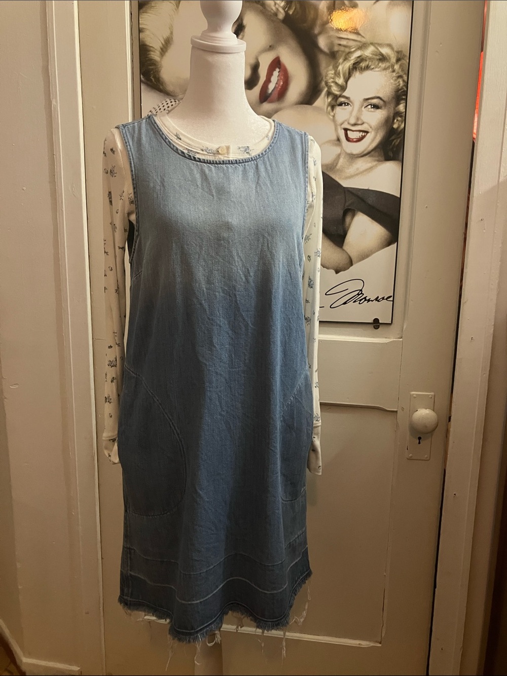 Bella Dahl Light Blue Jeans dress